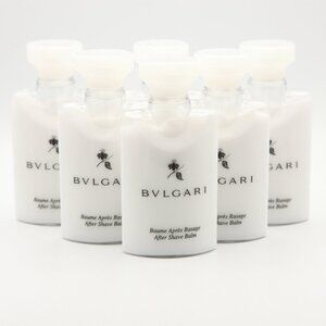 BVLGARI Pack of 6 NEW Unscented After Shave Balm - 1.35 Fl oz / 40mL